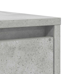 Komoda Betonowa Szara 85x34x76 cm Drewno klejone