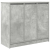 Komoda Betonowa Szara 85x34x76 cm Drewno klejone