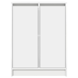 Komoda Biała 57x34x76 cm Drewno klejone