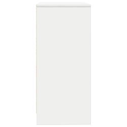 Komoda Biała 57x34x76 cm Drewno klejone