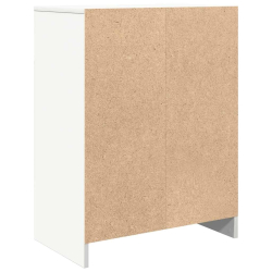 Komoda Biała 57x34x76 cm Drewno klejone