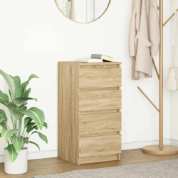 Komoda Sonoma Oak 37,5x35x76 cm Drewno klejone