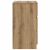 Szafka nocna z 3 szufladami Artisan Oak 39x35x65 cm