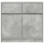 Komoda z szufladą Betonowa szarość 80x34x76 cm Drewno klejone
