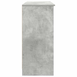 Komoda z szufladą Betonowa szarość 101x35x76 cm Drewno klejone