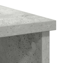 Komoda z szufladą Betonowa szarość 101x35x76 cm Drewno klejone