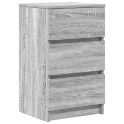 Szafka nocna z 3 szufladami Szary Sonoma 39x35x65 cm
