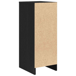 Komoda Czarny Dąb 29,5x34x76 cm Drewno klejone