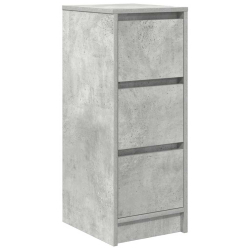 Komoda Betonowa Szara 29,5x34x76 cm Drewno klejone