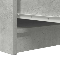 Komoda Betonowa Szara 29,5x34x76 cm Drewno klejone