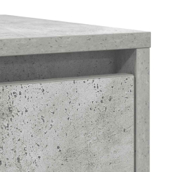 Komoda Betonowa Szara 29,5x34x76 cm Drewno klejone