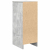 Komoda Betonowa Szara 29,5x34x76 cm Drewno klejone
