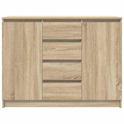 Komoda z szufladami Dąb Sonoma 100,5x35x76 cm Drewno klejone