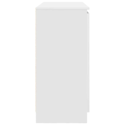 Komoda z szufladami Biała 100,5x35x76 cm Drewno klejone