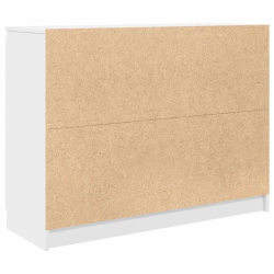 Komoda z szufladami Biała 100,5x35x76 cm Drewno klejone