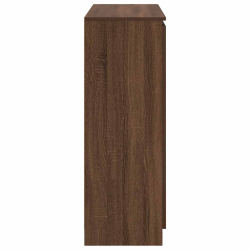 Komoda z szufladami Brązowy Dąb 100,5x35x98,5 cm Drewno klejone