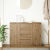 Komoda z szufladami Artisan Oak 100,5x35x76 cm Drewno klejone