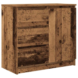 Komoda z szufladą Stare drewno 71x35x65 cm Drewno klejone