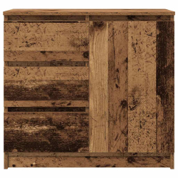 Komoda z szufladą Stare drewno 71x35x65 cm Drewno klejone