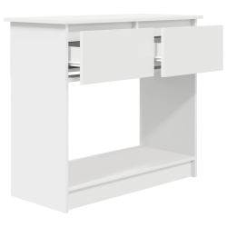Konsola z szufladami Biała 85,5x38,5x74,5 cm