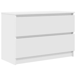 Szafka RTV Biała 80x35x54 cm Drewno klejone