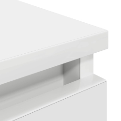 Szafka RTV Biała 80x35x54 cm Drewno klejone