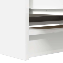 Szafka RTV Biała 80x35x54 cm Drewno klejone