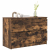 Szafka RTV Dąb wędzony 80x35x54 cm Drewno klejone