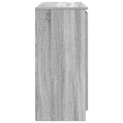 Komoda z szufladami Szara Sonoma 100,5x35x76 cm Drewno klejone