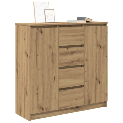 Komoda z szufladami Artisan Oak 100,5x35x98,5 cm Drewno klejone