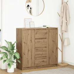 Komoda z szufladami Artisan Oak 100,5x35x98,5 cm Drewno klejone
