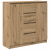 Komoda z szufladami Artisan Oak 100,5x35x98,5 cm Drewno klejone