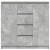 Komoda z szufladami Betonowy Szary 100,5x35x98,5 cm