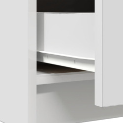 Komoda z szufladami Biała 71x35x84 cm Drewno klejone