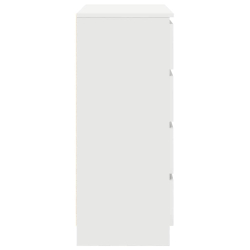 Komoda z szufladami Biała 71x35x84 cm Drewno klejone