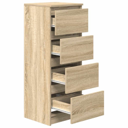 Komoda Sonoma Oak 37,5x35x99 cm Drewno klejone