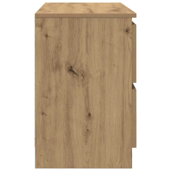Szafka RTV Artisan Oak 80x35x54 cm Drewno klejone