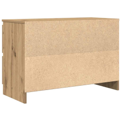 Szafka RTV Artisan Oak 80x35x54 cm Drewno klejone