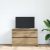 Szafka RTV Artisan Oak 80x35x54 cm Drewno klejone
