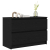 Szafka pod TV Czarna 80x35x54 cm Drewno klejone