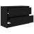 Szafka pod TV Czarna 80x35x54 cm Drewno klejone