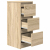 Komoda Sonoma Oak 29,5x34x76 cm Drewno klejone