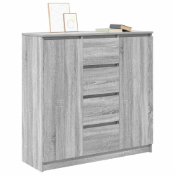 Komoda z szufladami Szara Sonoma 100,5x35x98,5 cm