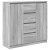Komoda z szufladami Szara Sonoma 100,5x35x98,5 cm