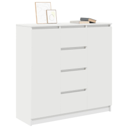 Komoda z szufladami Biała 100,5x35x98,5 cm Drewno klejone