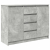 Komoda z szufladami Betonowy Szary 100,5x35x76cm Drewno klejone