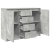 Komoda z szufladami Betonowy Szary 100,5x35x76cm Drewno klejone