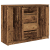 Komoda z szufladami Stare drewno 100,5x35x76 cm Drewno klejone