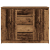 Komoda z szufladami Stare drewno 100,5x35x76 cm Drewno klejone