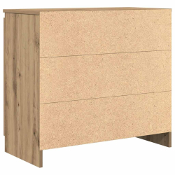 Komoda z szufladą Artisan Oak 71x35x65 cm Drewno klejone